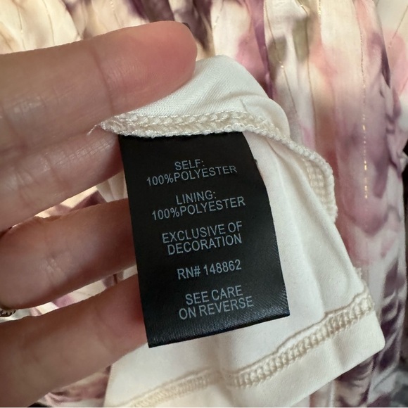 NWT Torrid Babydoll Crinkle Chiffon Blouson Sleeve Top shirt DUSK ROSE FLORAL - Picture 10 of 14